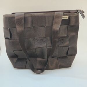 Comely Brown Seatbelt Shoulder Bag